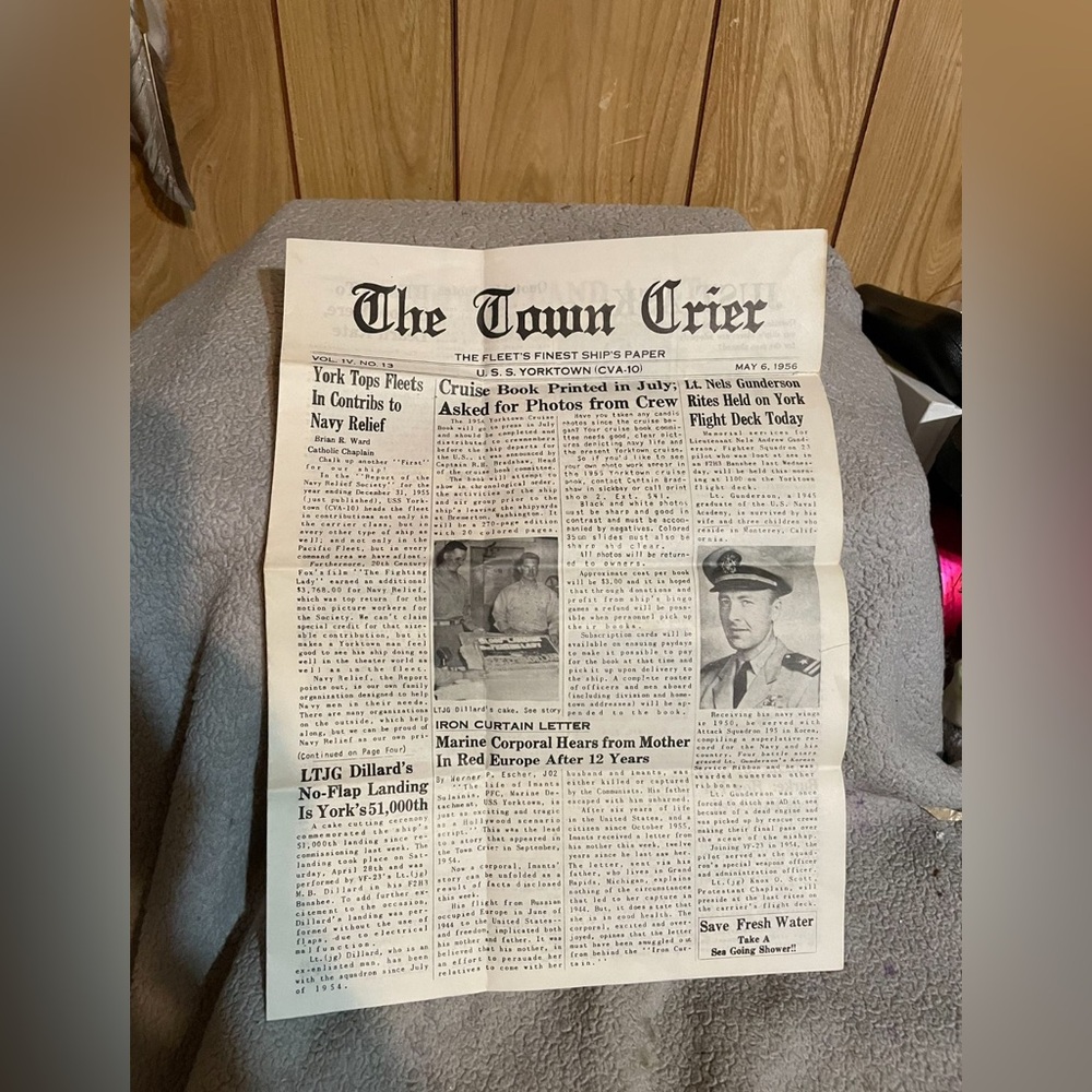 Vintage Newspaper Print Yorktown